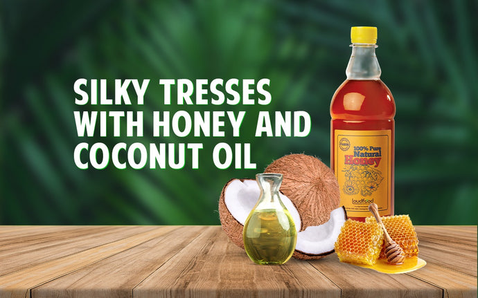 Silky Tresses with Honey and Coconut Oil
