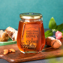 Load image into Gallery viewer, Honey with Comb 500gm (Limited Edition) [Glass Jar] - Loudfood
